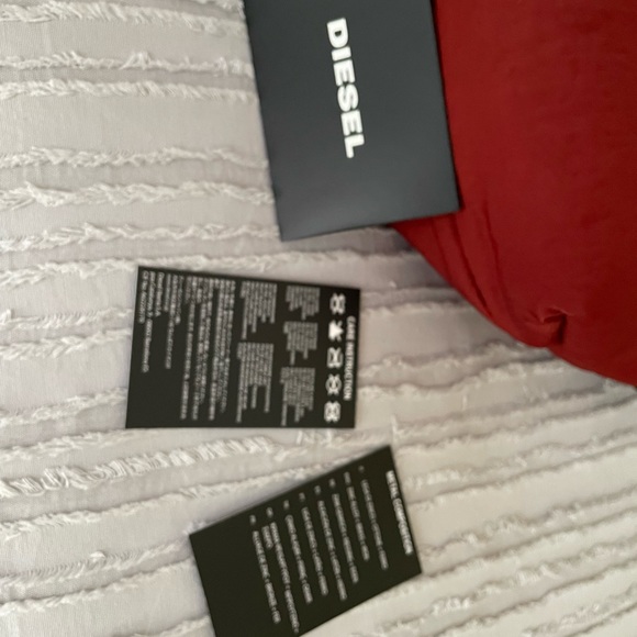 NWT Diesel burgundy camouflage orange shoulder handbag - Picture 16 of 16